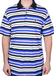 Nike Golf Tour Performance Dallas Cowboys Black Blue Striped Polo Shirt Size M - Teammvpsports