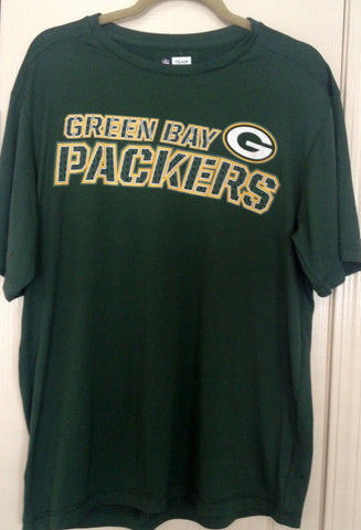 Green Bay Packers Team Apparel TX3 Cool Green Short Sleeve Tee Shirt Size L - Teammvpsports
