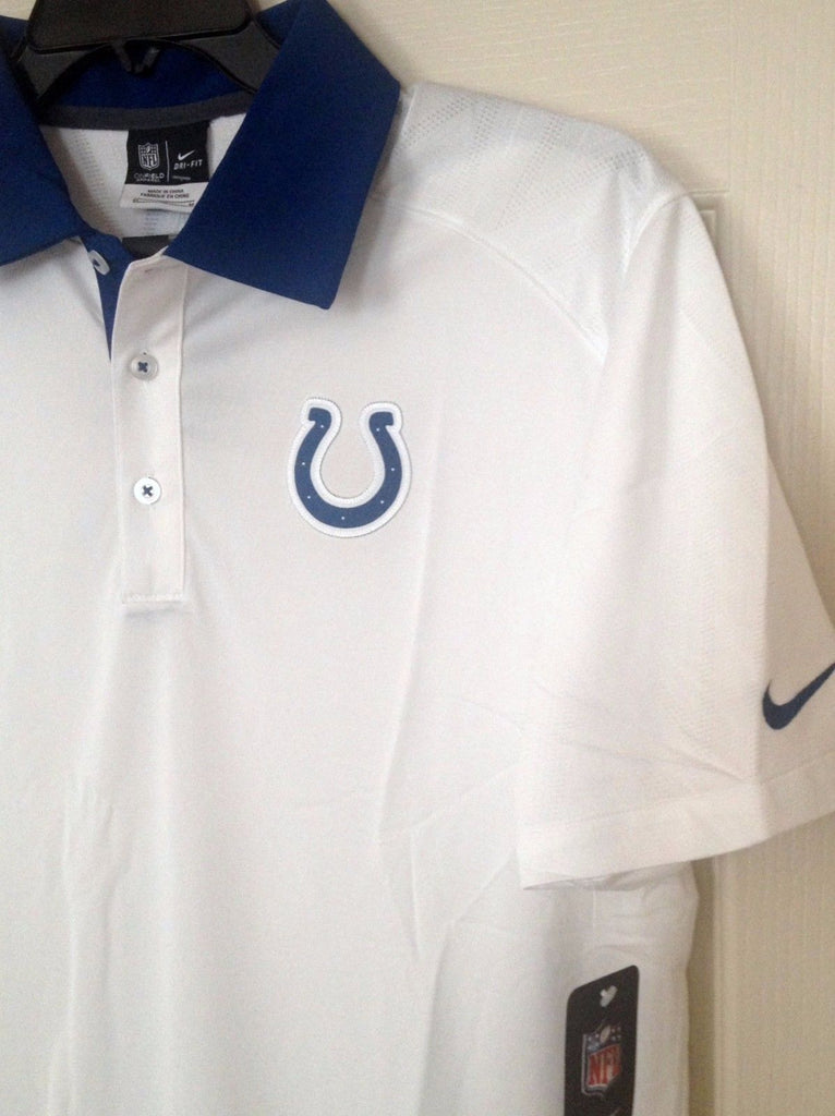 NFL Indianapolis Colts Nike Elite Coaches Polo Golf Shirt Msrp Size S - M