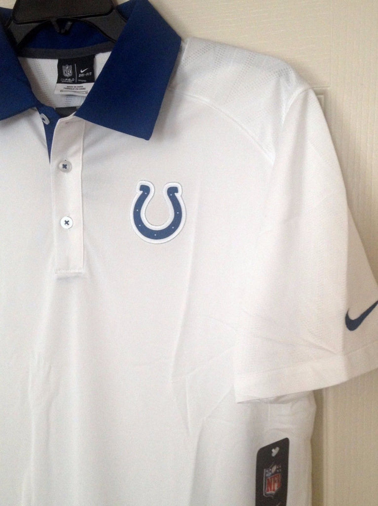 NFL, Shirts, Nfl Indianapolis Colts Polo Shirt Blue Logo Jersey Size Xl