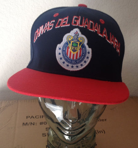 Chivas Del Guadalajara Red Blue Snapback Cap Adjustable Official Product - Teammvpsports