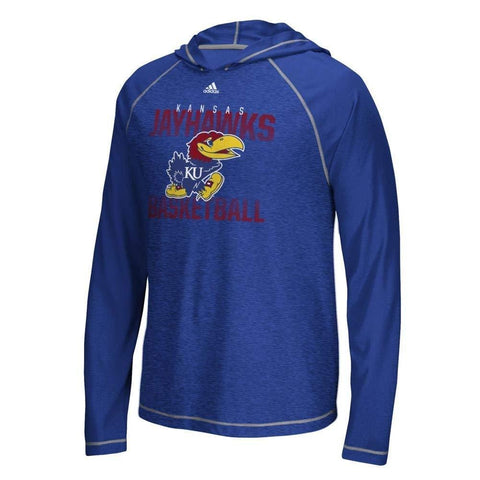 ADIDAS Kansas Jayhawks Climalite Ultimate Hooded Tee Shirt – Team MVP Sports