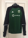 Adidas Portland Timbers MLS Men's Green Long Sleeve Training Jersey Size M - Teammvpsports