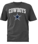 DALLAS COWBOYS Overseer Charcoal Tee Shirt Size L - Teammvpsports