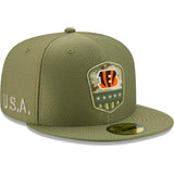 New Era 59Fifty Fitted Cap - Salute to Service NFL Cincinnati Bengals