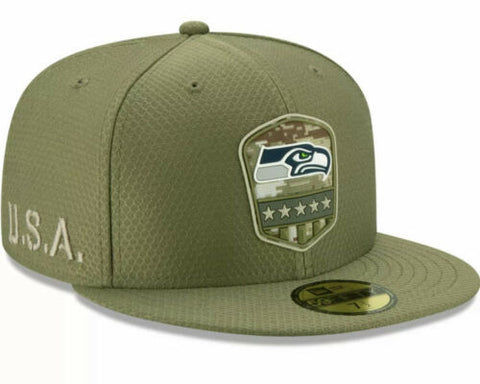 New Era 59Fifty Fitted Cap - Salute to Service NFL Seattle Seahawks