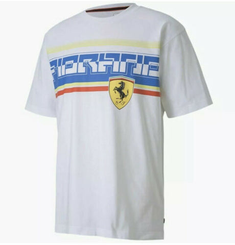 Puma Ferrari Scuderia Street T-Shirt Tee Men’s White