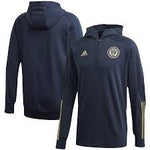 Adidas Philadelphia Union MLS Navy Travel hooded Jacket Size M