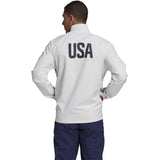 adidas Men's USA Volleyball Warm-up Jacket White/Navy/Team Power Red