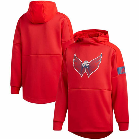 adidas Mens NHL Washington Capitals Game Mode Player Pack Pullover Hoodie